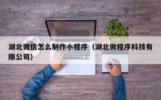 广水湖北微信怎么制作小程序（湖北微程序科技有限公司）
